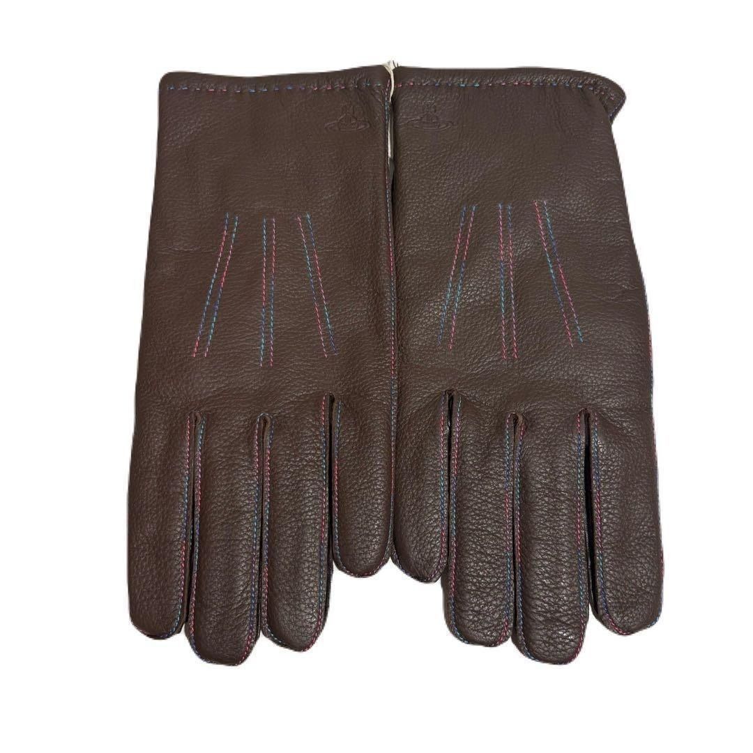 タグ付き・未使用品】 ヴィヴィアン ウエストウッド 手袋 レザー