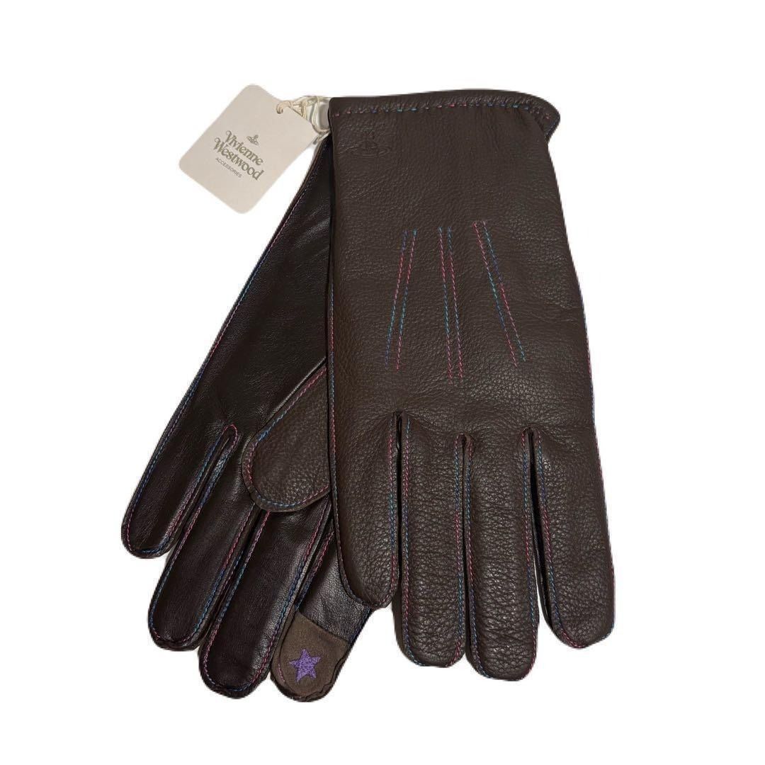 タグ付き・未使用品】 ヴィヴィアン ウエストウッド 手袋 レザー