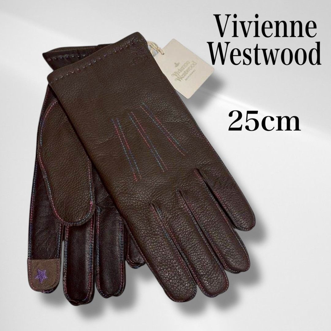 タグ付き・未使用品】 ヴィヴィアン ウエストウッド 手袋 レザー