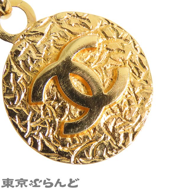 シャネル CHANEL ココマーク チェーンベルト ゴールドxブラック メタル