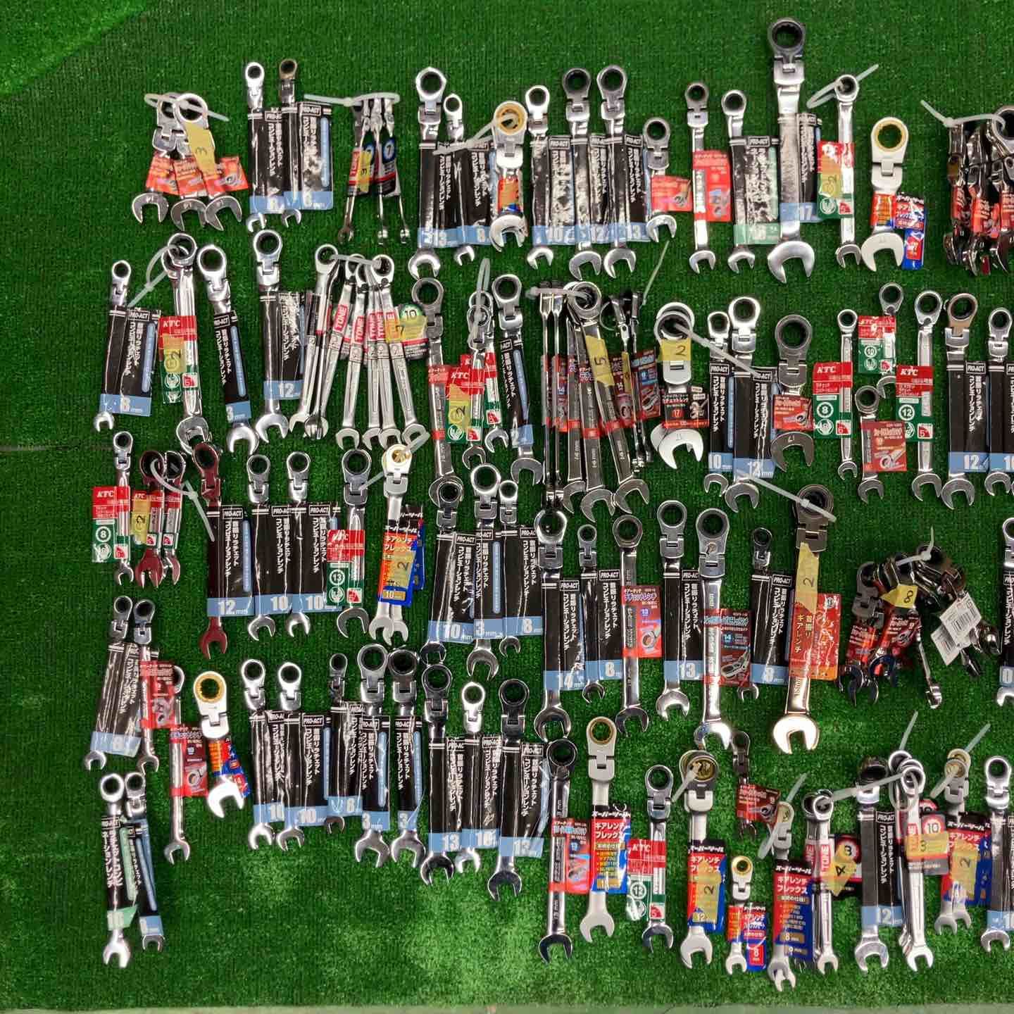 KTC TONE等 ギアレンチ162点 サイズ メーカー混同