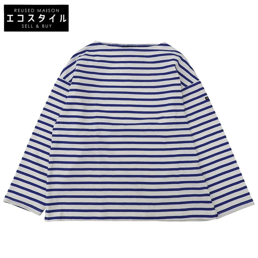 SAINT JAMES セントジェームス エディフィス別注 LOOSE BORDER カットソー トップス メンズ ホワイト ブルー 004