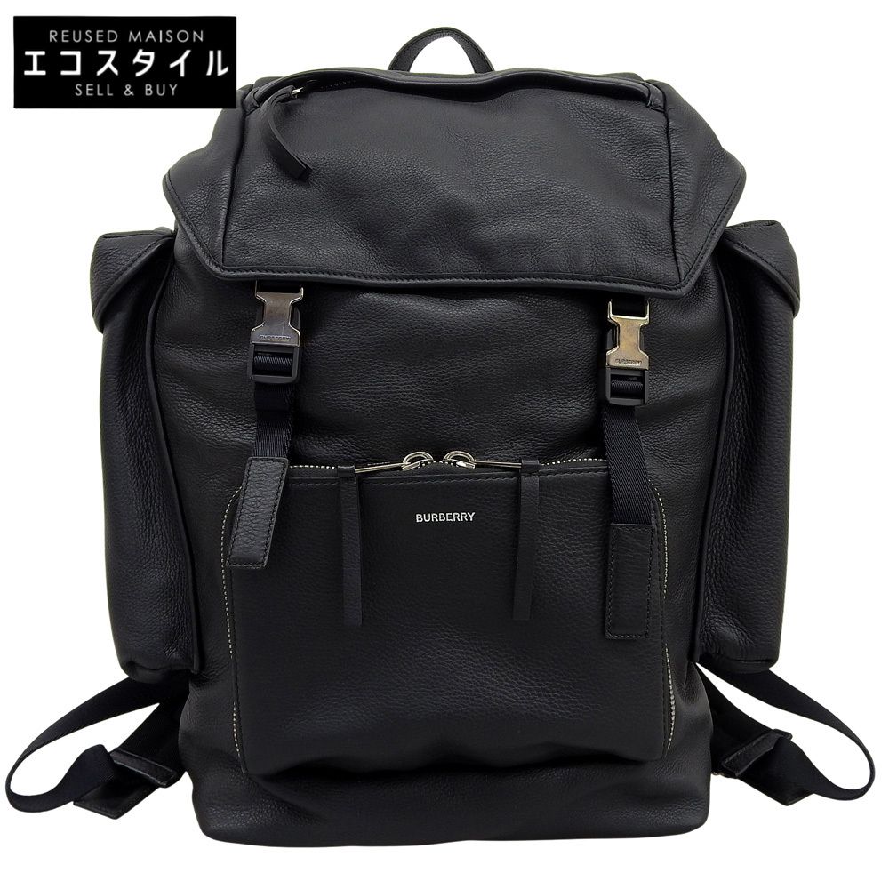 BURBERRY バーバリー レザー バックパック リュック デイパック レディース ブラック