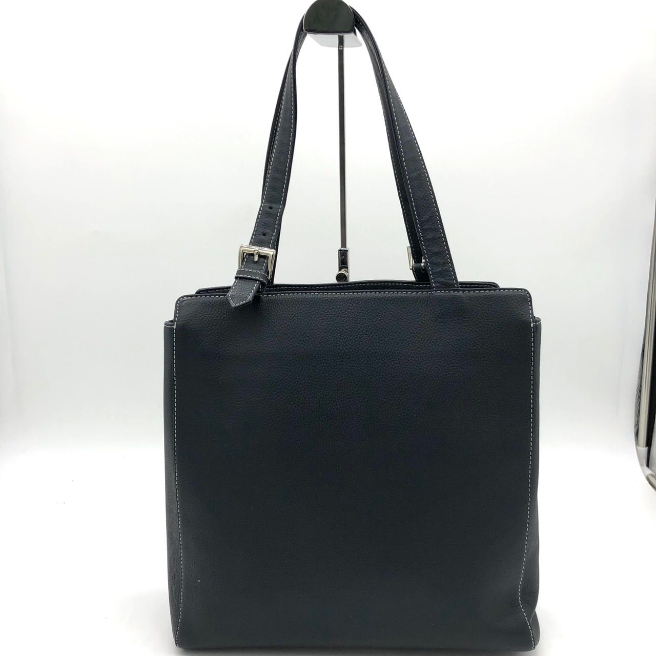 未使用に近い】キタムラ Kitamura トートバッグ 黒 ブラック レザー