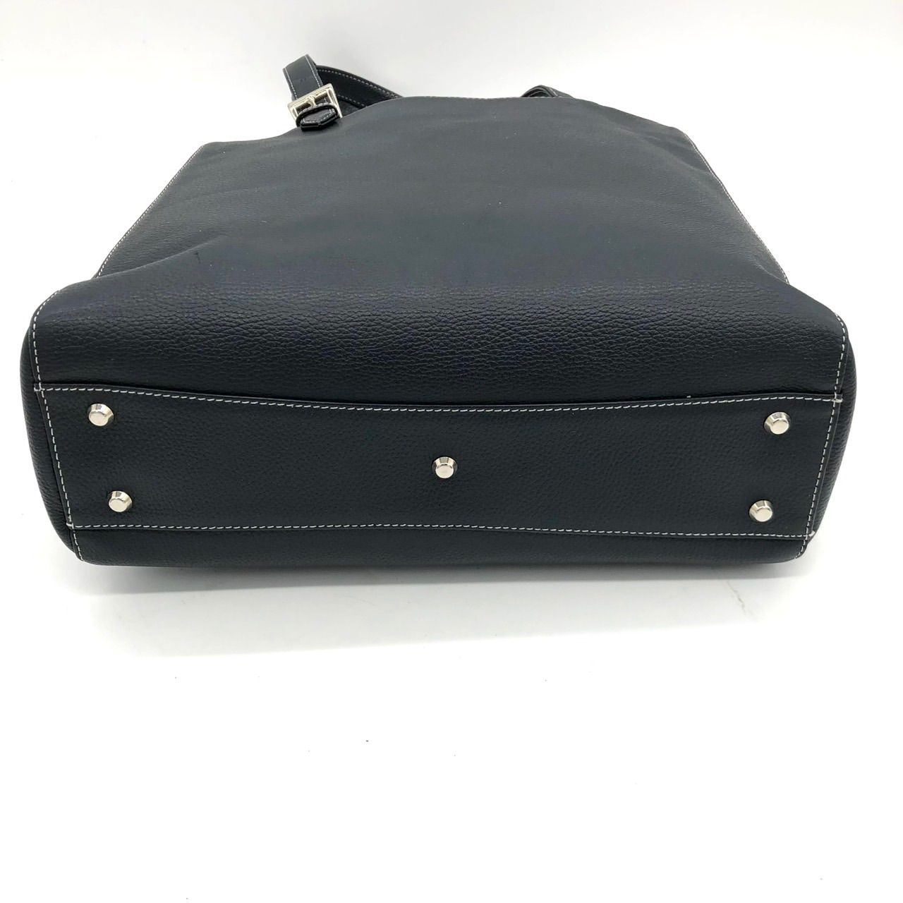 未使用に近い】キタムラ Kitamura トートバッグ 黒 ブラック レザー