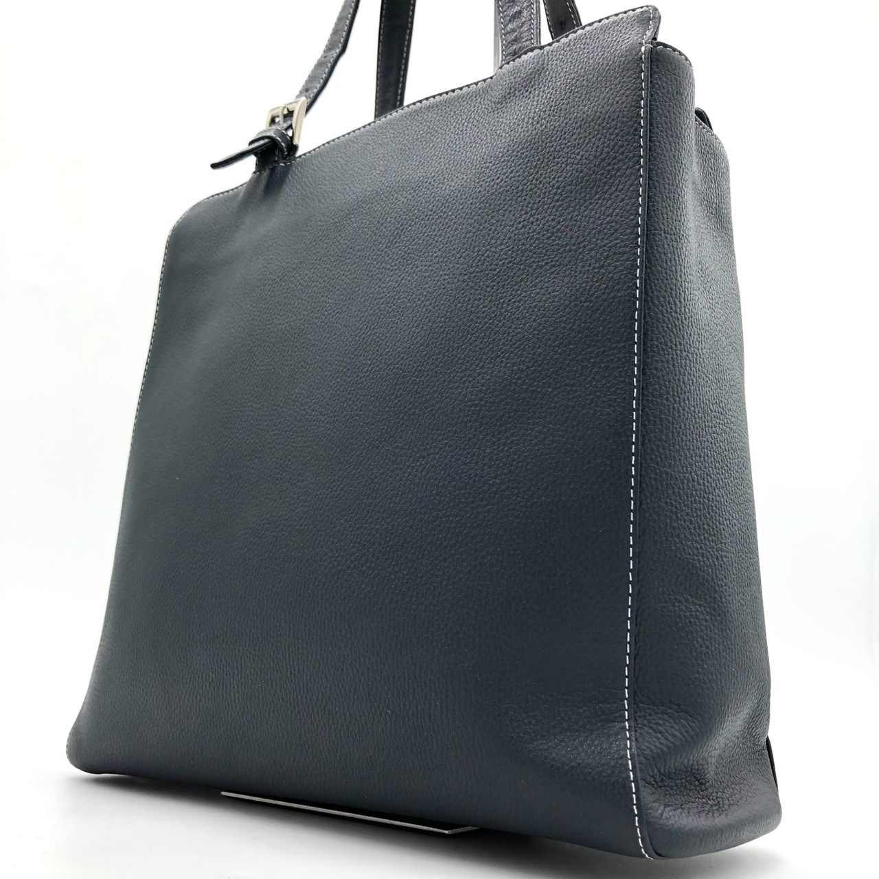 未使用に近い】キタムラ Kitamura トートバッグ 黒 ブラック レザー