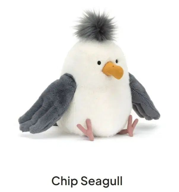  ジェリーキャットChip seagull ぬいぐるみ JELLYCAT(ジェリーキャット) chip seagull ぬいぐるみ - メルカリ