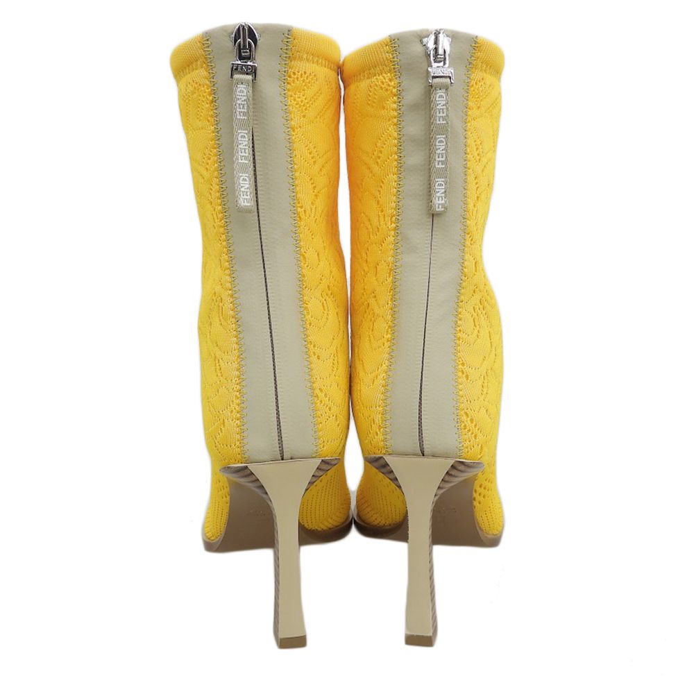 バックジップ ニットブーツ