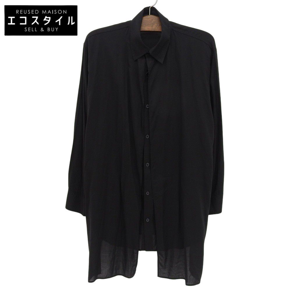 Yohji Yamamoto ヨウジヤマモト ズ シャツ トップス メンズ ブラック 2 FE-B 61-201