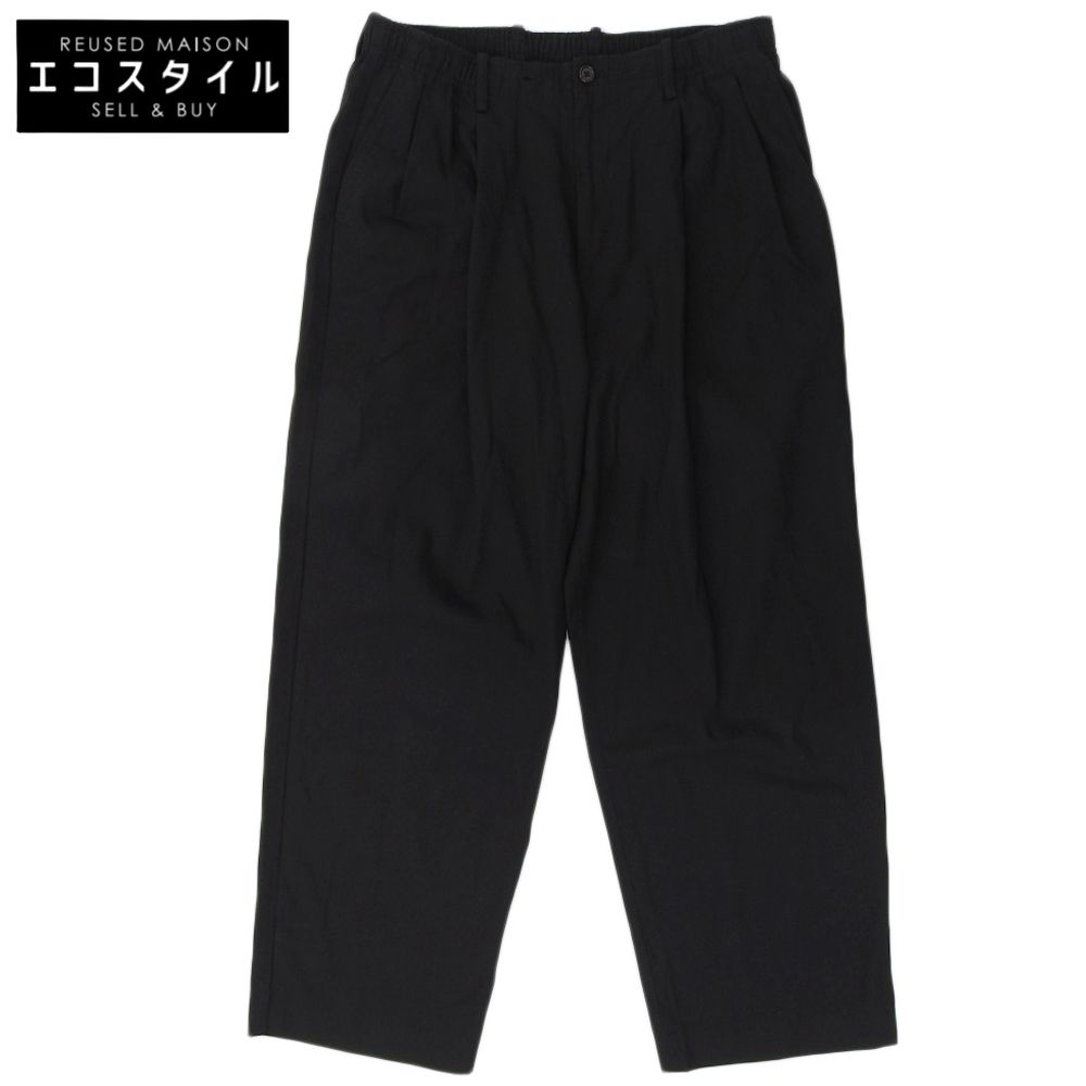 マーカウエア DRY VOILE TWILL DOUBLE PLEATED EASY イージートラウザーズ ボトムス メンズ ブラック 2 A 24 A-15 PT 01 C