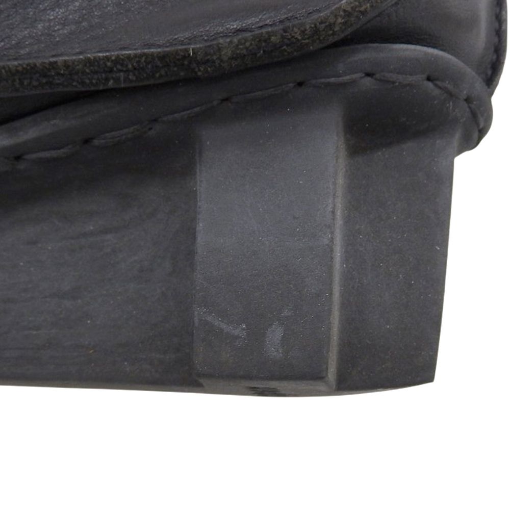 ティアードデザイン レザーストラップシューズ