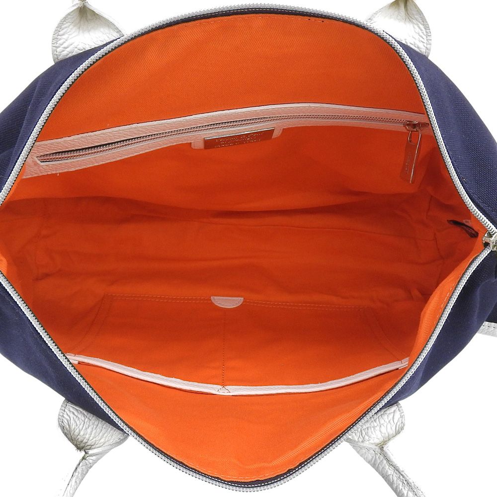 美品 Orobianco オロビアンコ ボストンバッグ ネイビー Orobianco オロビアンコ キャンバス ボストンバッグ メンズ ネイビー