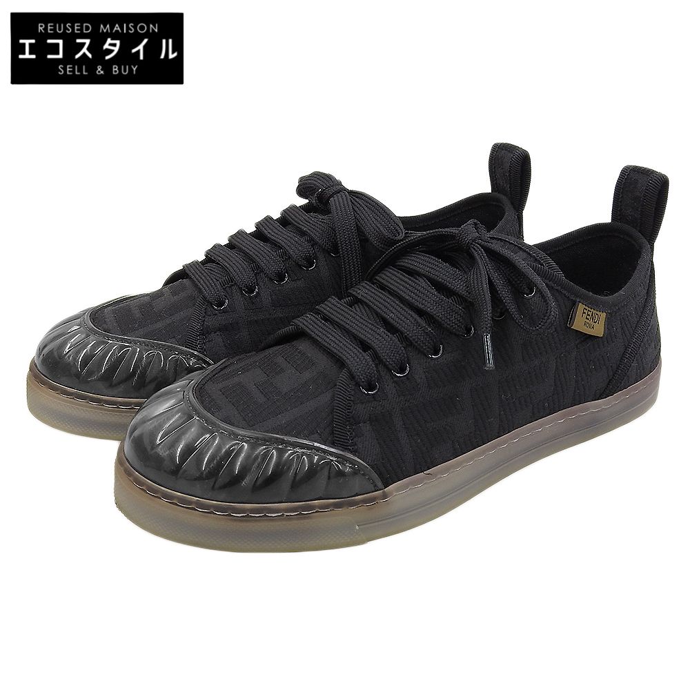 FENDI フェンディ ズッカ柄 ローカット スニーカー 37 FENDI フェンディ 新品同様 ズッカ柄 クリアソール ローカット