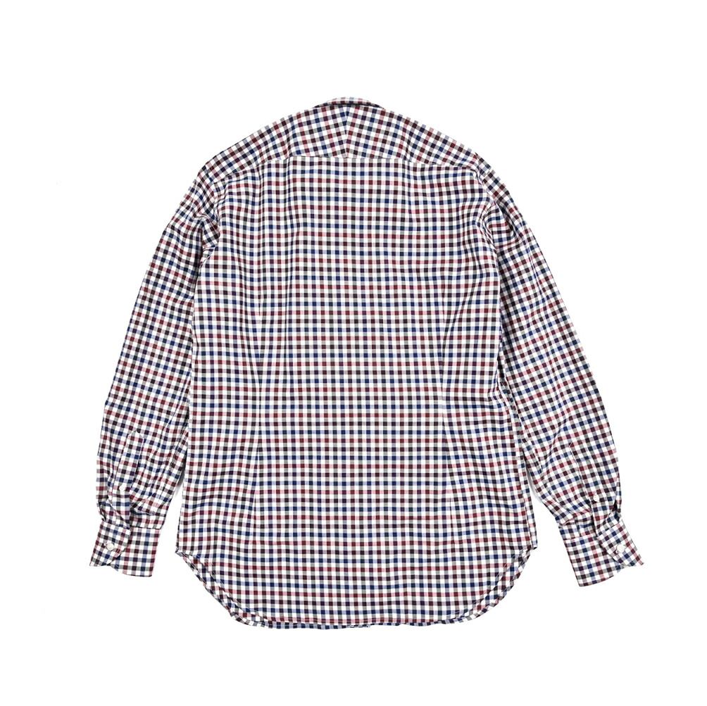 ORIAN オリアン Vintage Classic コットン ホリゾンタル ドレスシャツ レッド ネイビー 431724 ショートパンツ ドレスシャツ ビジネスシャツ 