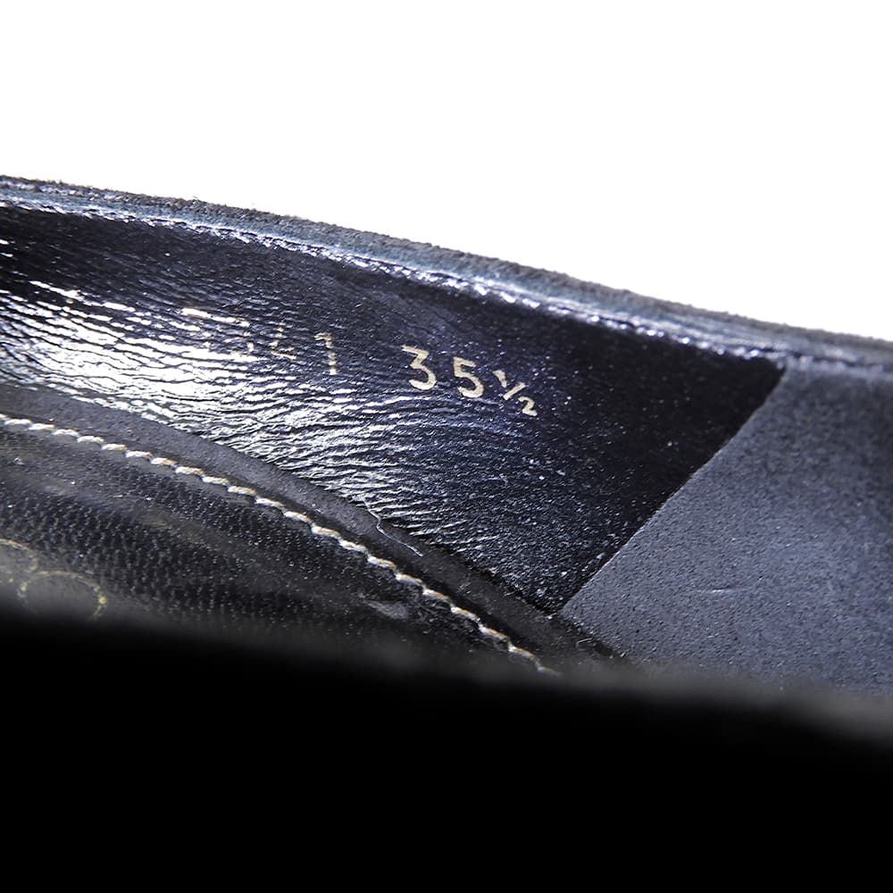  Sergio Rossi セルジオロッシ スエード パンプス シューズ レディース 黒 ブラック 35 1 2 その他 靴