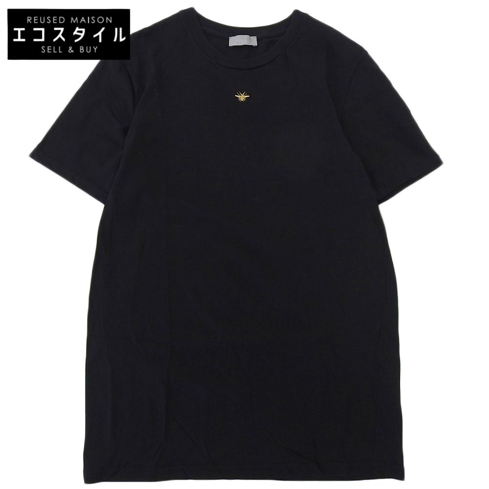 Dior HOMME ディオールオム bee 刺繍 Tシャツ トップス メンズ ブラック S 18 AW