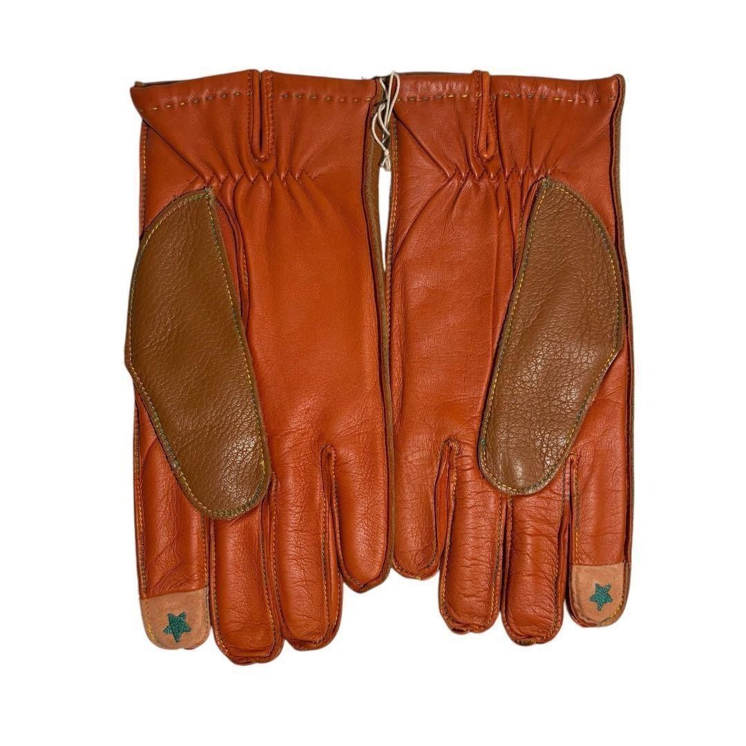 新品未使用　vivienne westwood ブラウン レザー 手袋 24cm タグ付き・未使用品】 ヴィヴィアン ウエストウッド 手袋 レザー