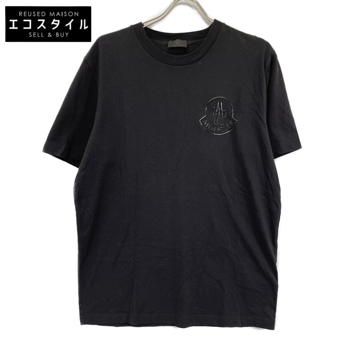 MONCLER モンクレール 24年製 ﾌﾞﾗｯｸ ｺｯﾄﾝ Tｼｬﾂ XL