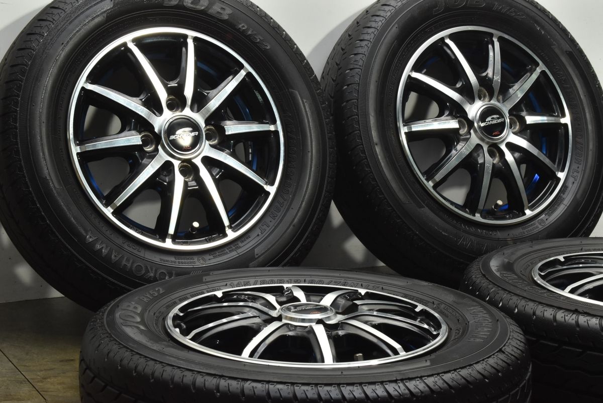 バリ溝 シュナイダー 12 in 3 50 B 42 PCD 100 JOB RY 52 145 80 R 軽トラ 軽バン エブリイ キャリイ ハイゼット アトレー バモス