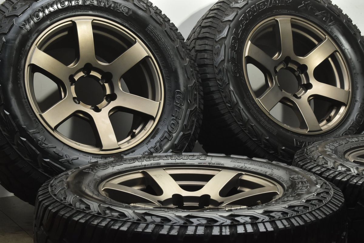 程度良好 FENICE XC 6 17 in 8 J 20 PCD 139 7 ジオランダーX AT 265 70 R FJクルーザー ランドクルーザープラド ハイラックス パジェロ