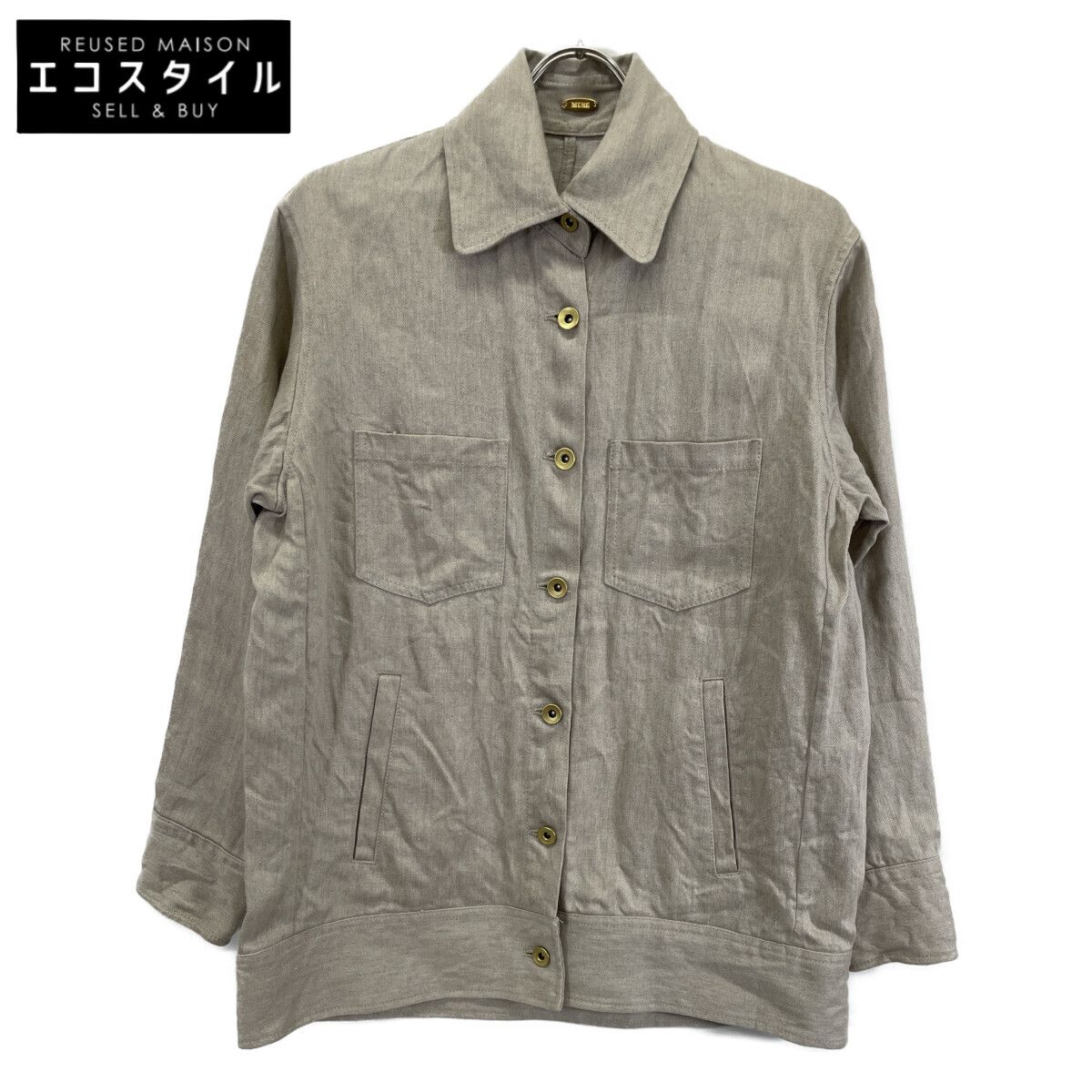 MUSE ミューズ ﾍﾞｰｼﾞｭ LINEN CHINO Gｼﾞｬｹｯﾄ F