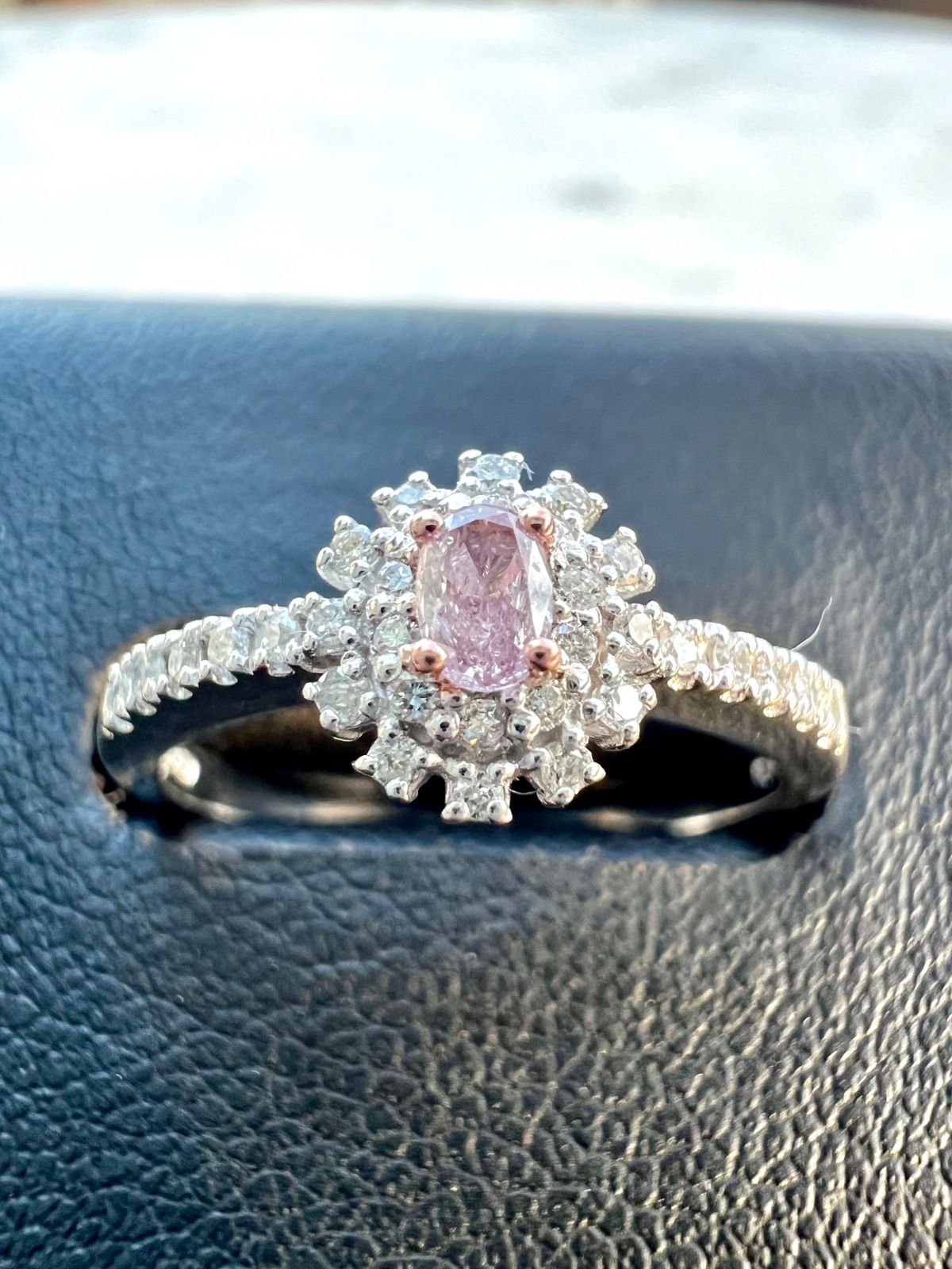 天然ピンクダイヤモンドリング