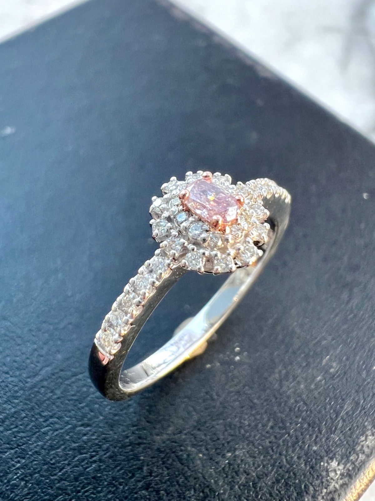 天然ピンクダイヤモンドリング