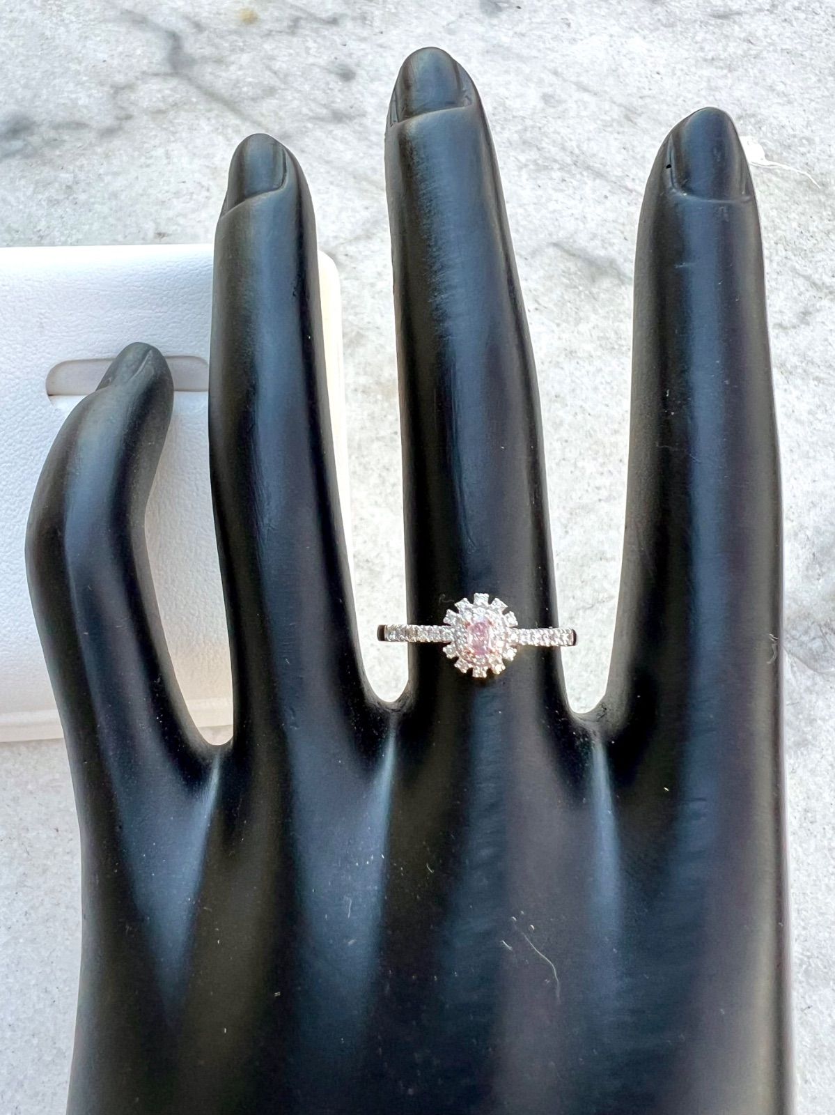 天然ピンクダイヤモンドリング