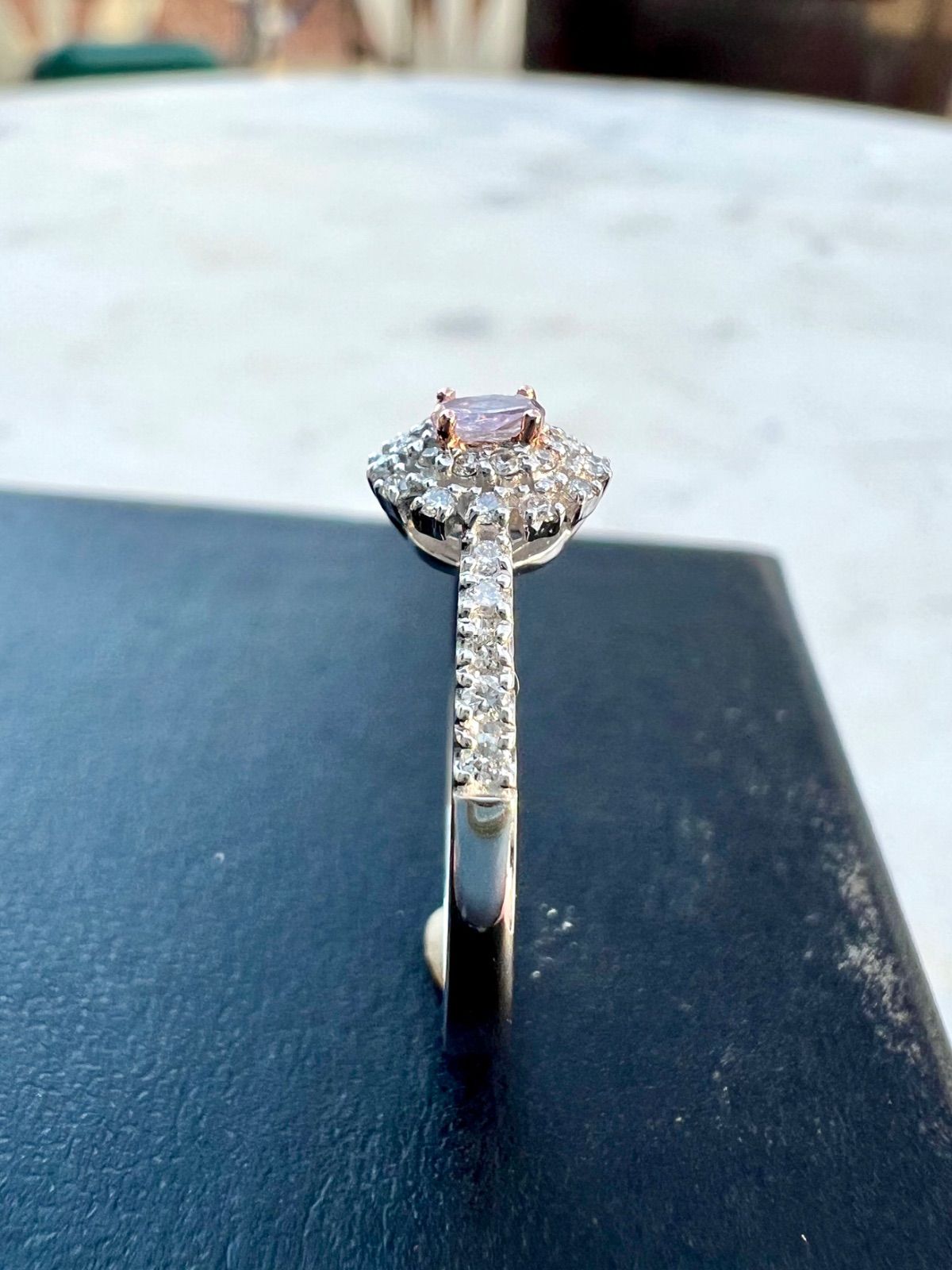 天然ピンクダイヤモンドリング