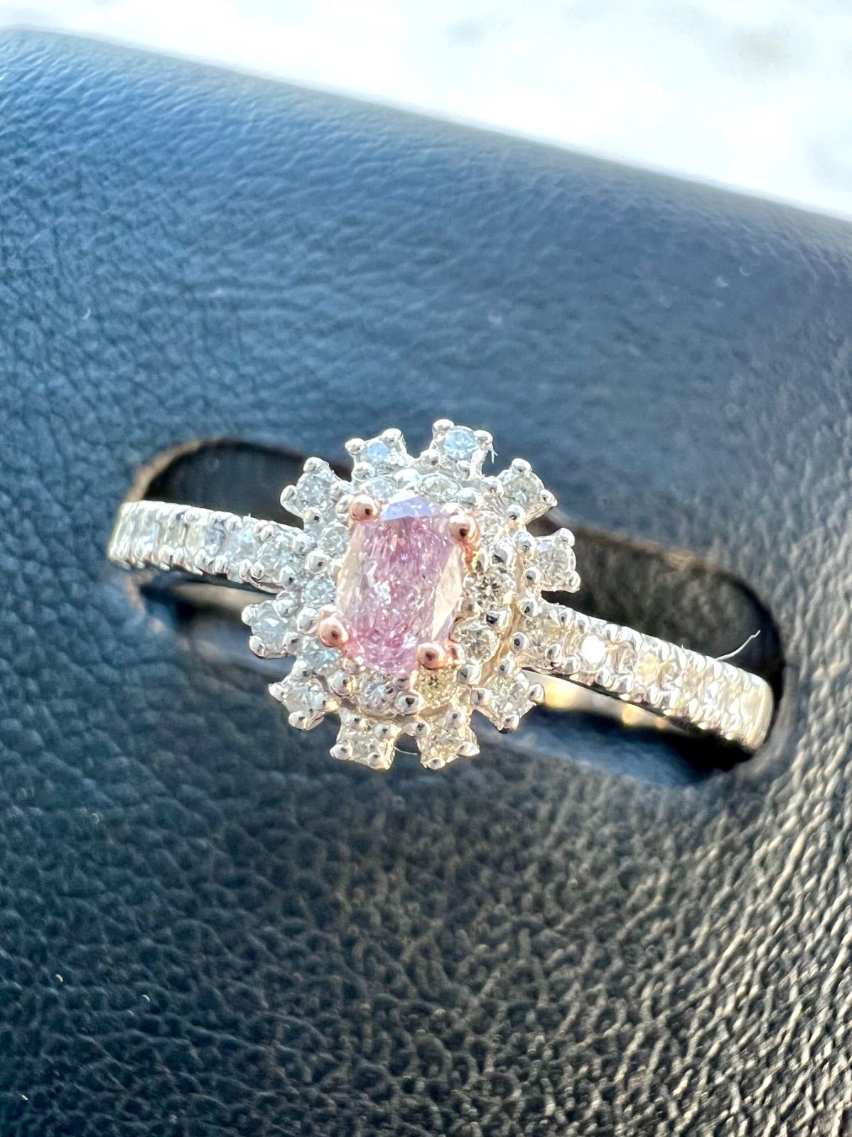  天然ピンクダイヤモンドリング CGLソーティング付属 リング 指輪 アクセサリー