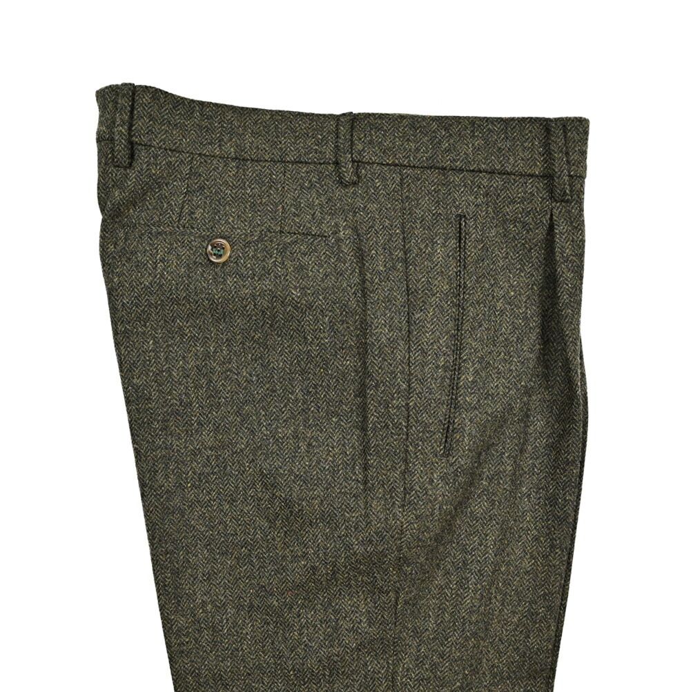 BERWICH ベルウィッチ / RETRO ウール100% ワンタックヘリンボーン