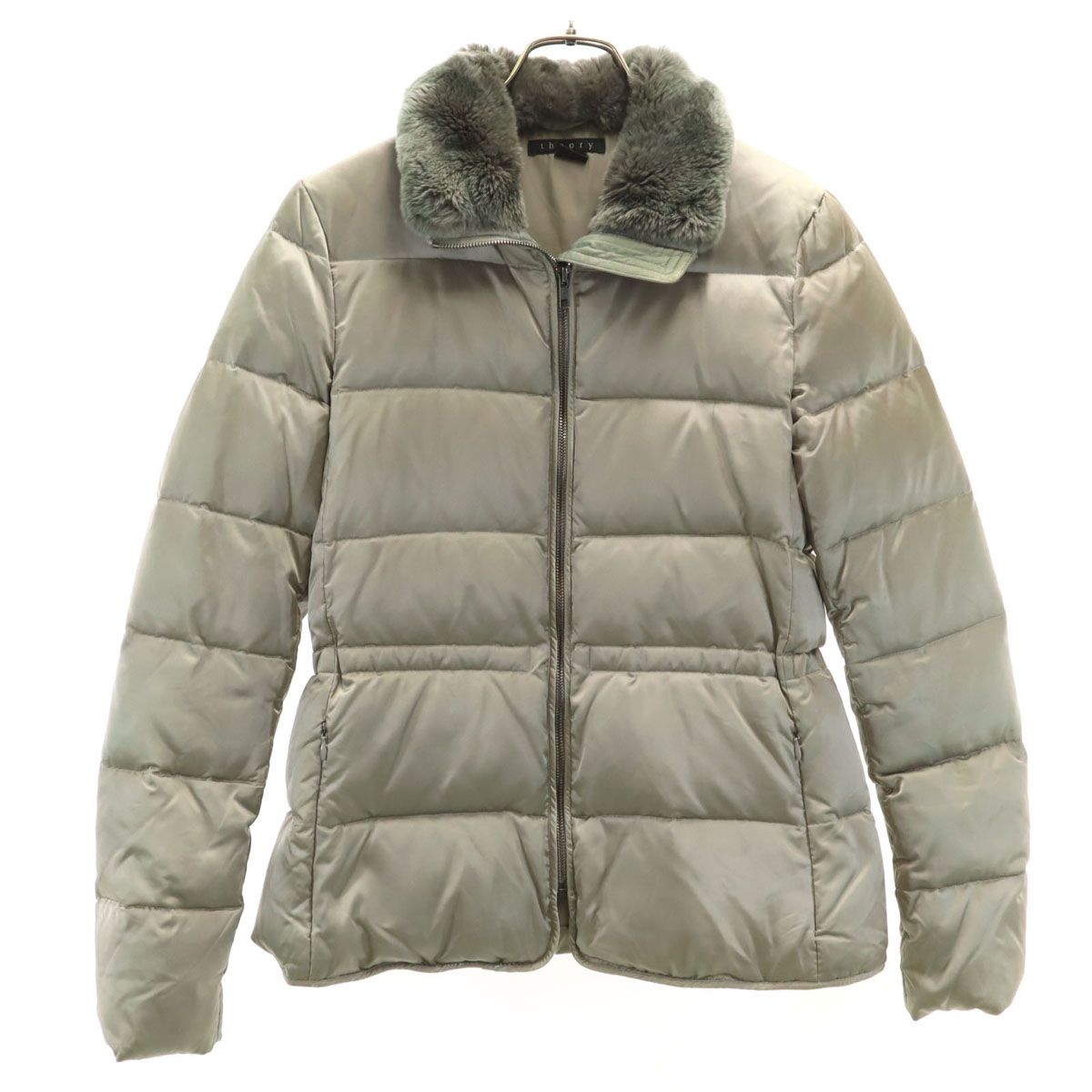 theory セオリー ダウンジャケット P グリーン系 レディース 古着