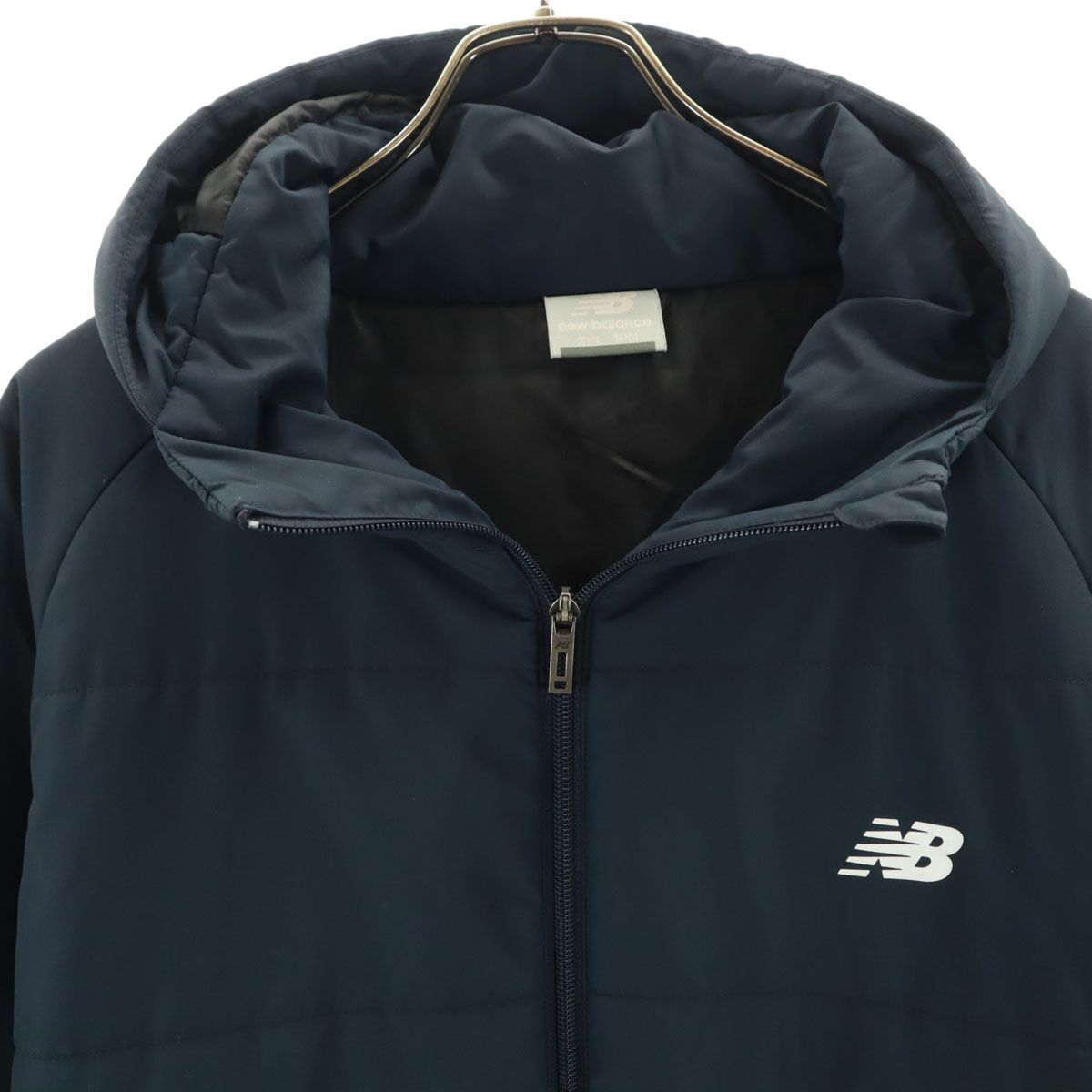 NEW BALANCE ニューバランス 中綿ジャケット 2XL ネイビー メンズ 古着 
