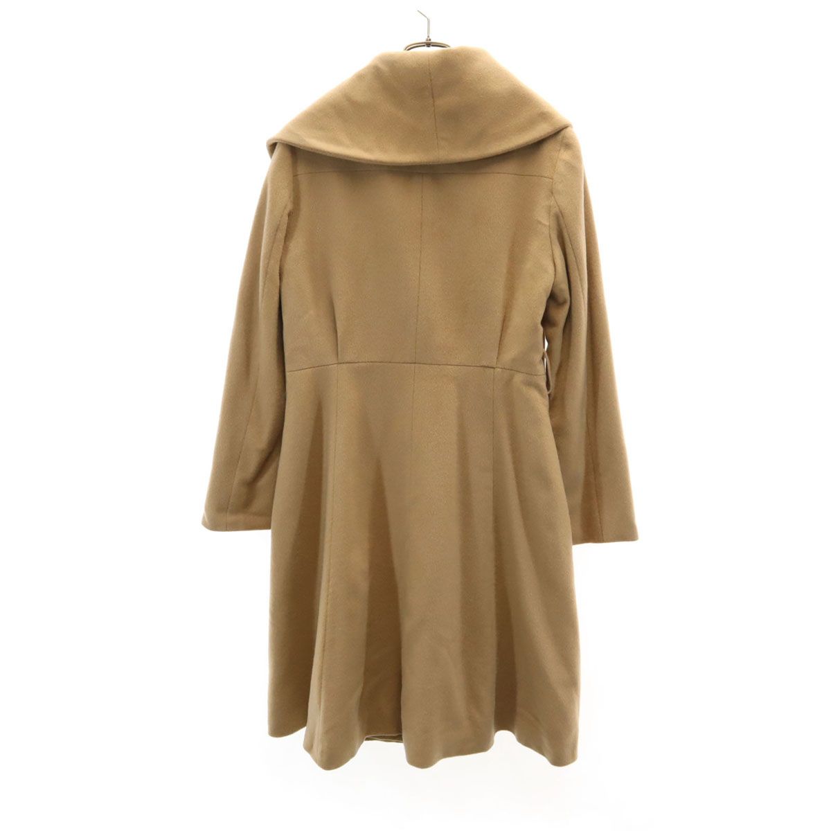 INED イネド カシミヤ100％ コート 11 ベージュ レディース 古着