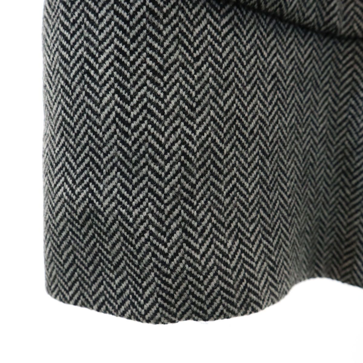  tibi ティビ ヘリンボーン チェスターコート 0 ホワイト レディース 古着 チェスターコート ジャケット アウター