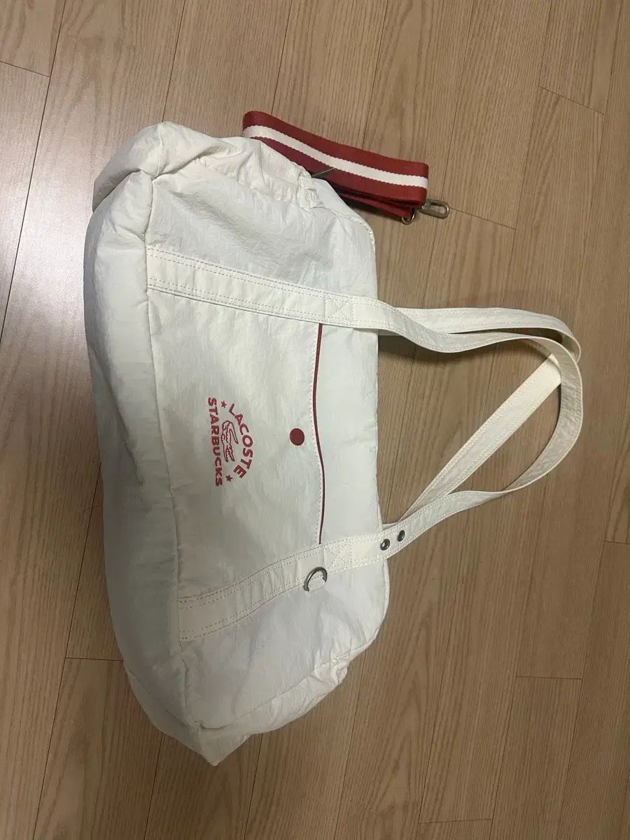 ラコステxスターバックス コラボ トートバッグ アイボリー - メルカリ