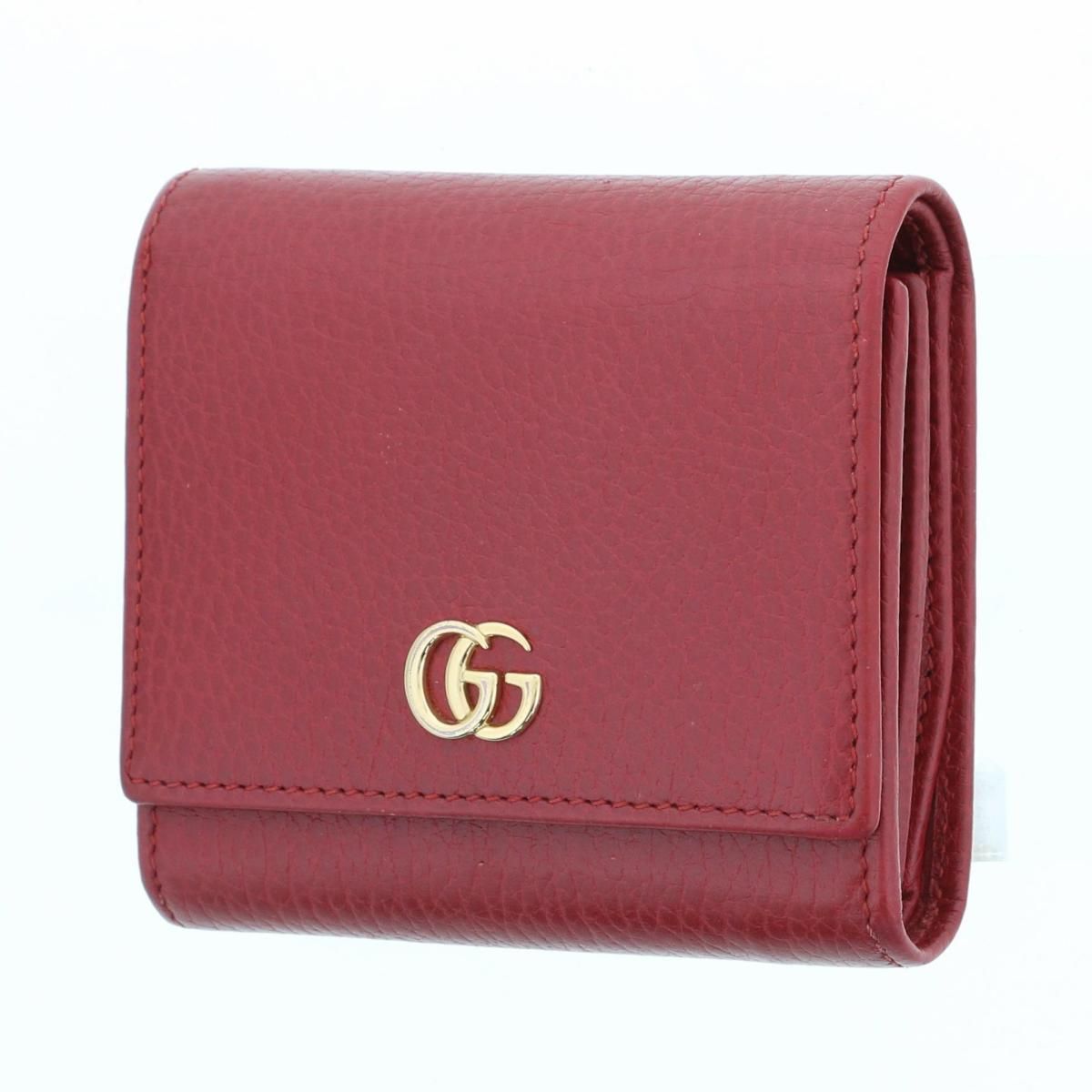 GUCCI （グッチ） GGマーモント レザー ウォレット 財布 三つ折り財布