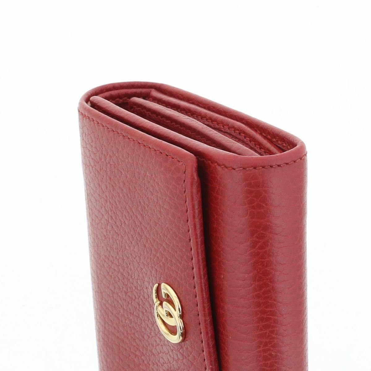 GUCCI （グッチ） GGマーモント レザー ウォレット 財布 三つ折り財布