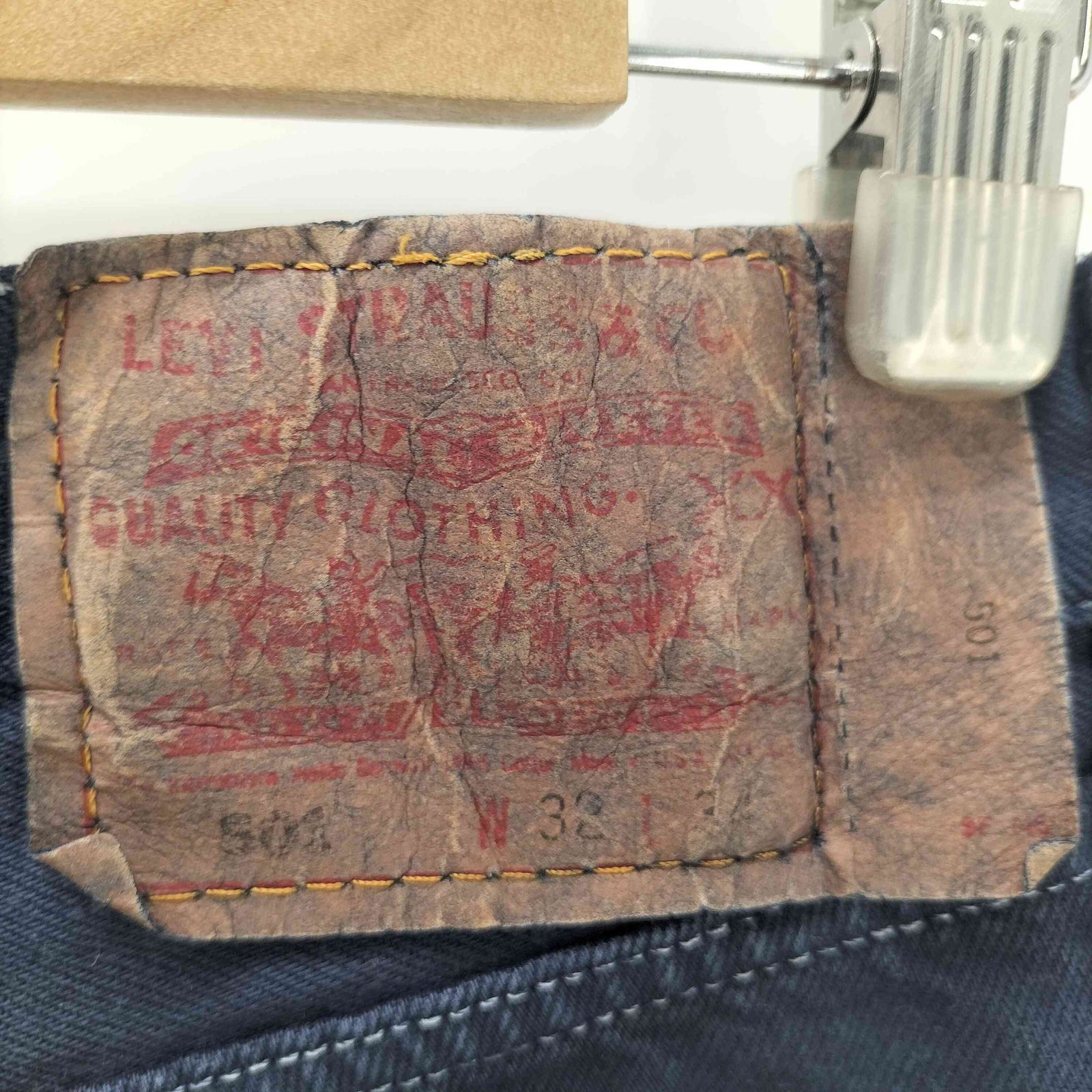 リーバイス Levis 90S USA製 501 後染め ボタン裏 524 刻印 ボタン