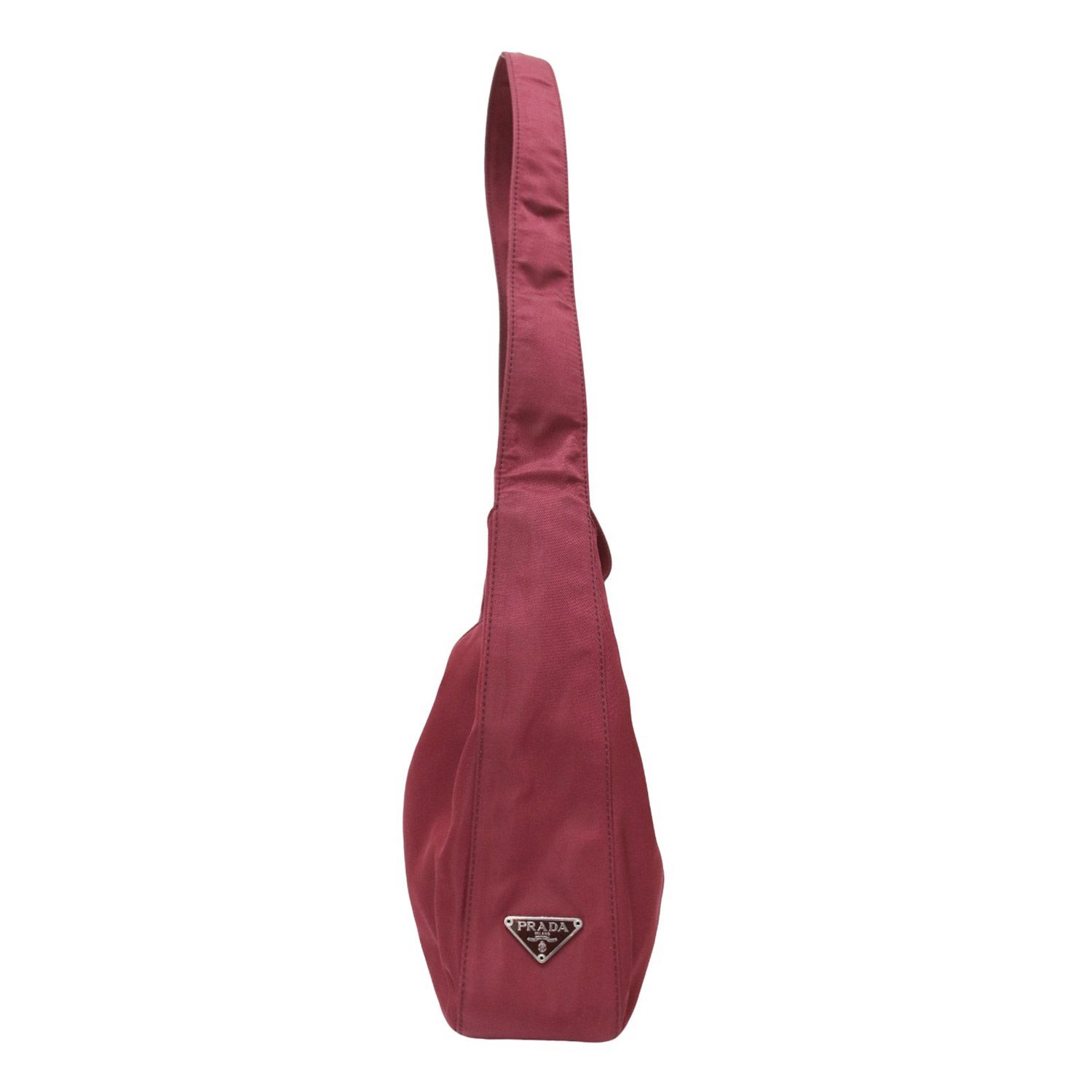 PRADA プラダ バッグ ワンショルダー レッド 赤 ナイロン 三角プレート