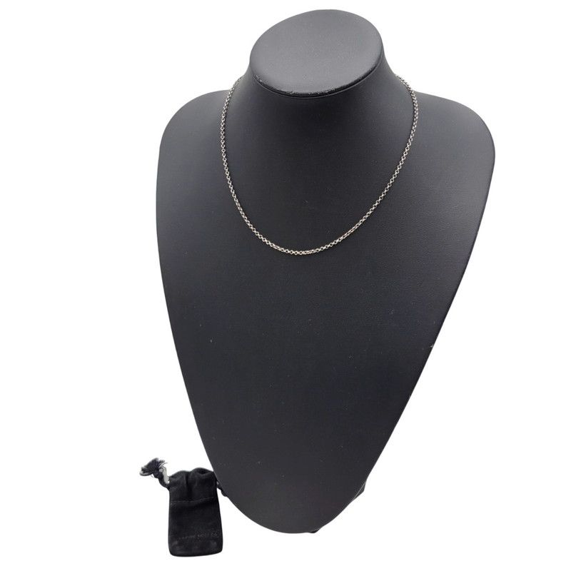 中古品】CHROME HEARTS クロムハーツ 925 NECKCHAIN R18 18INCH