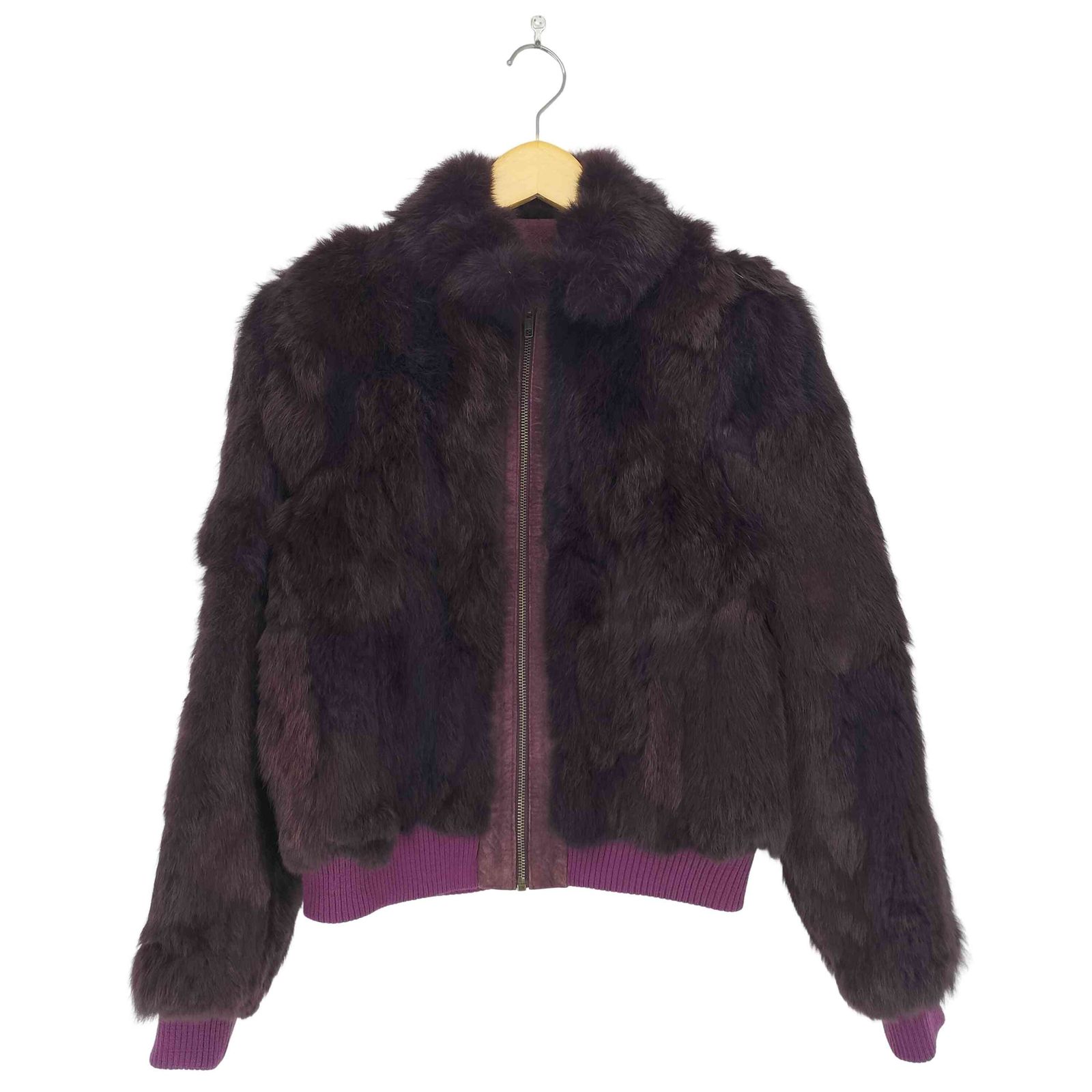 ユーズドフルギ 古着 PECSONS ラビットファージャケット レディース 表記無