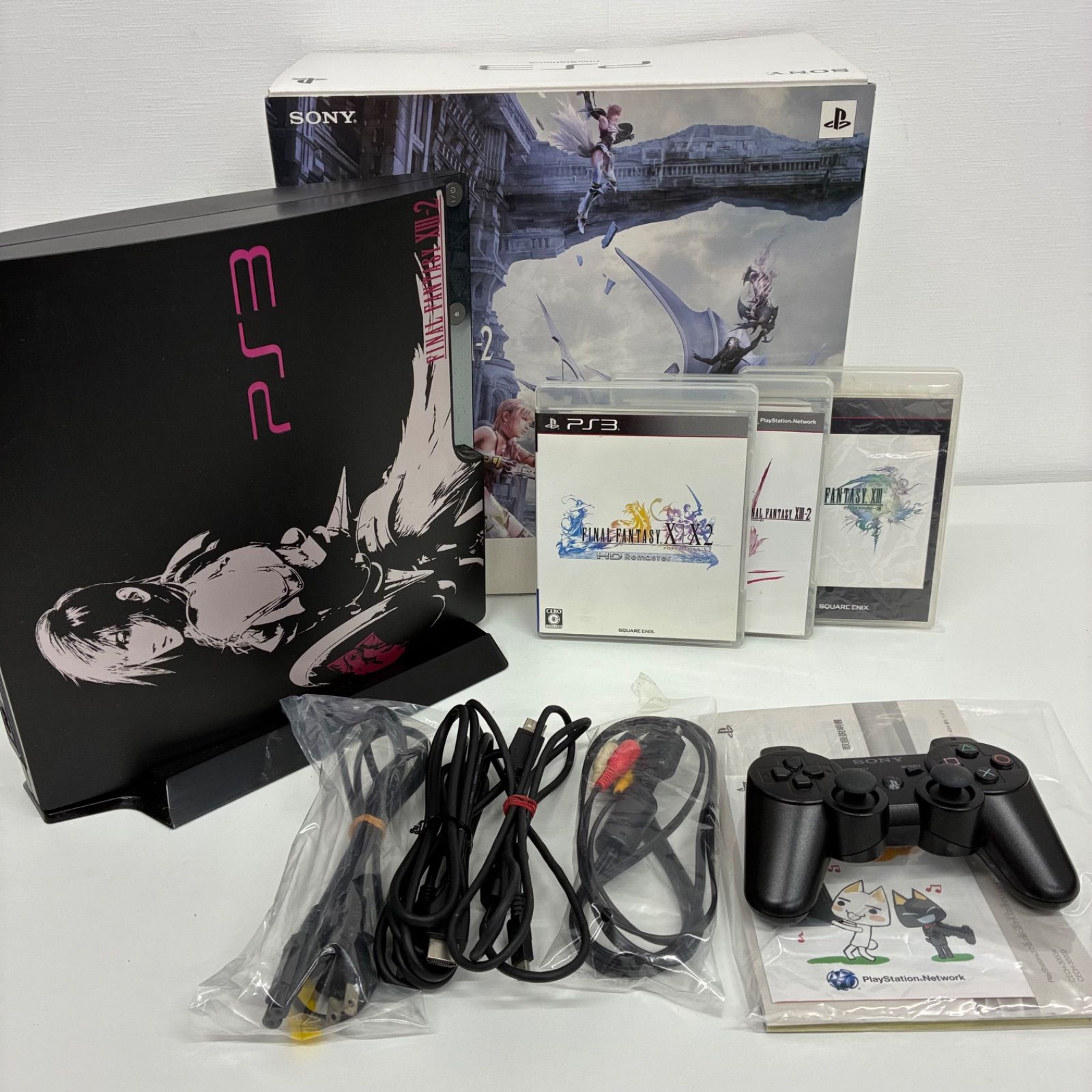 SONY PS 3 FINAL FANTASY XⅢ-2 EDITION VER.2 320 GB ソニー ファイナルファンタジー13-2 ライトニングエディション CECH-3000 CEJH-10020 付属品 箱 内 き ゲーム機