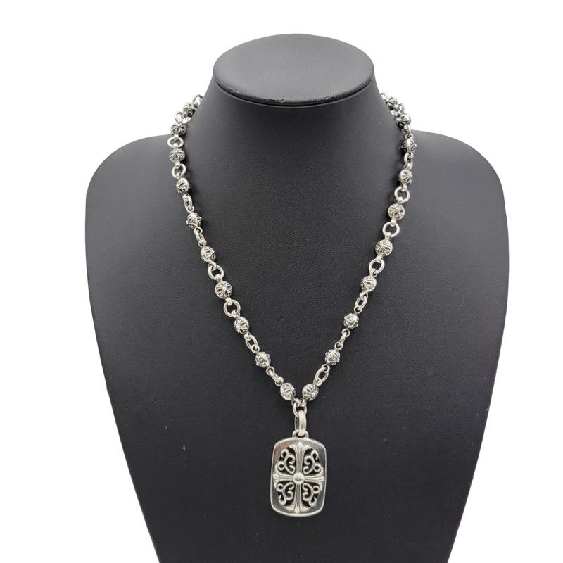 中古品】CHROME HEARTS クロムハーツ CROSS BALL CHAIN #1 KEEPER
