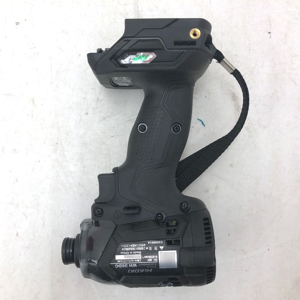 HiKOKI ハイコーキ マルチボルト36 V対応 コードレスインパクトドライバ ストロングブラック 本体のみ WH 36 DC ♥品