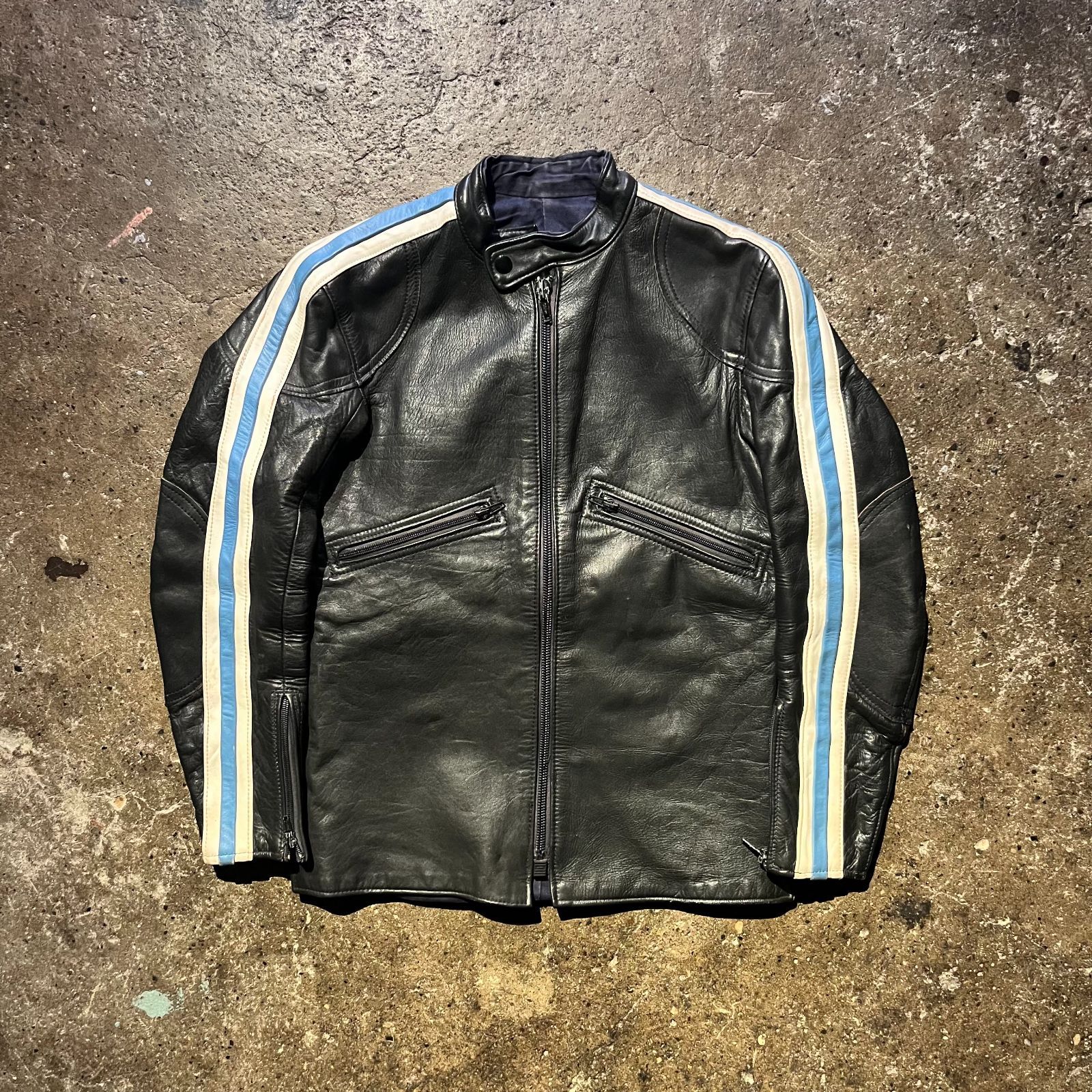 LUDA CLOTHING 60s~70s レザーバイカージャケット シングルライダース