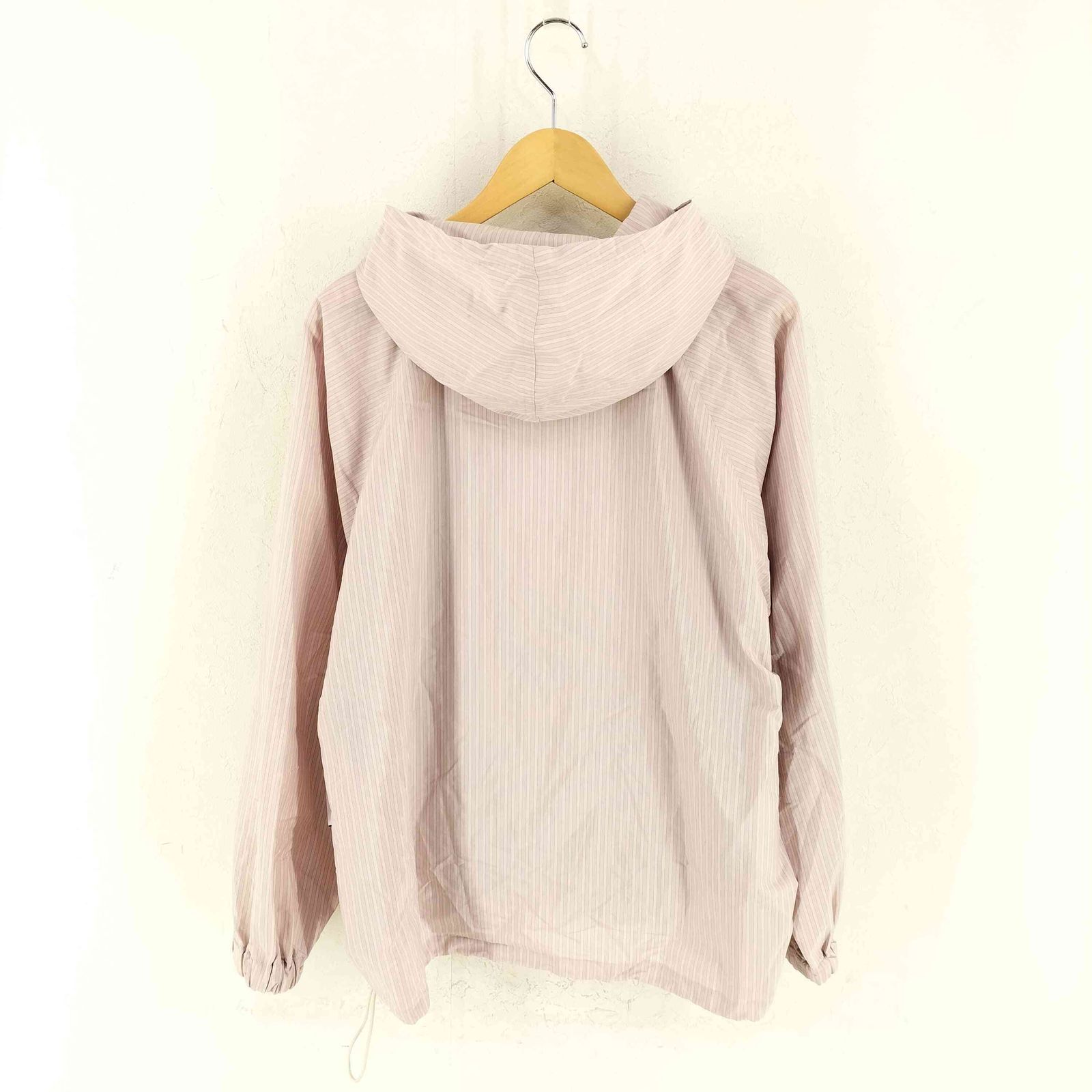 オーラリー AURALEE FINX POLYESTER STRIPE HOODED ZIP P/O メンズ JPN