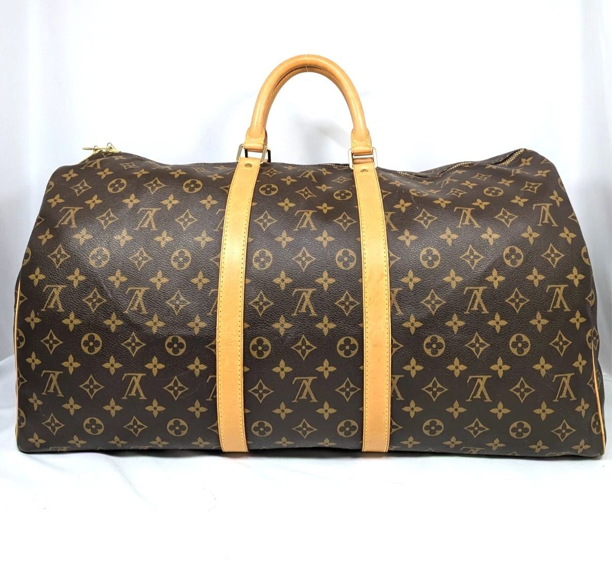 本物】ルイ ヴィトン ボストンバッグ キーポル 55 モノグラム M41424
