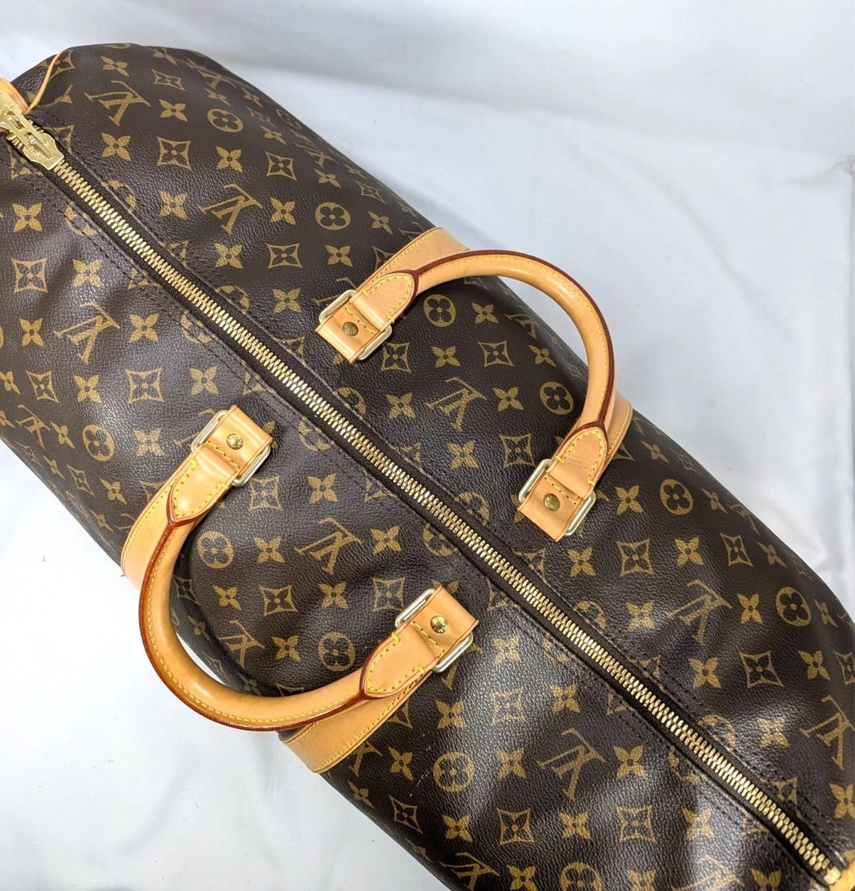 本物】ルイ ヴィトン ボストンバッグ キーポル 55 モノグラム M41424