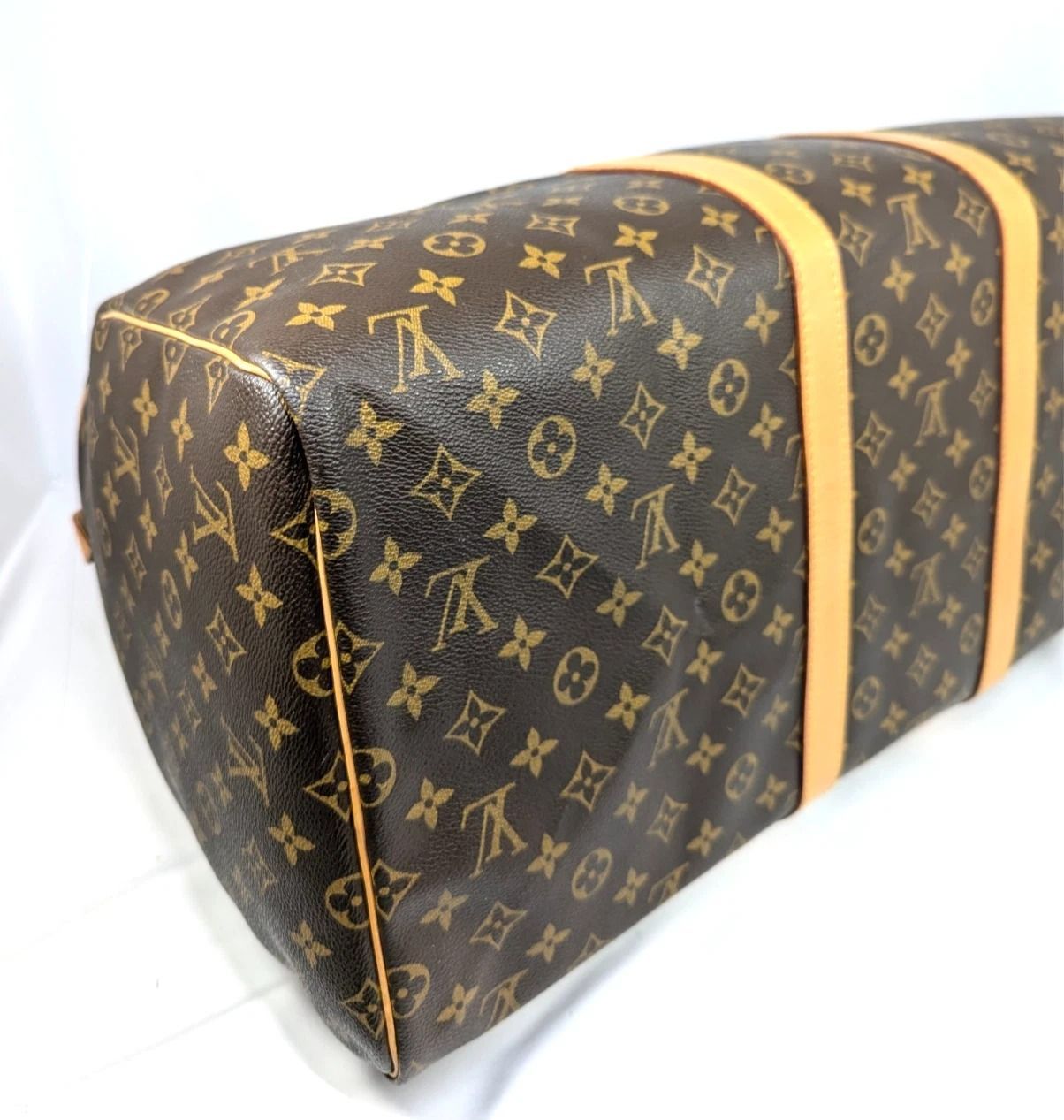 【鑑定済】ルイヴィトン モノグラム キーポル 55 ボストンバッグ M41424 ルイヴィトンキーポル 55 14145 ブラウン ユニセックス モノグラム